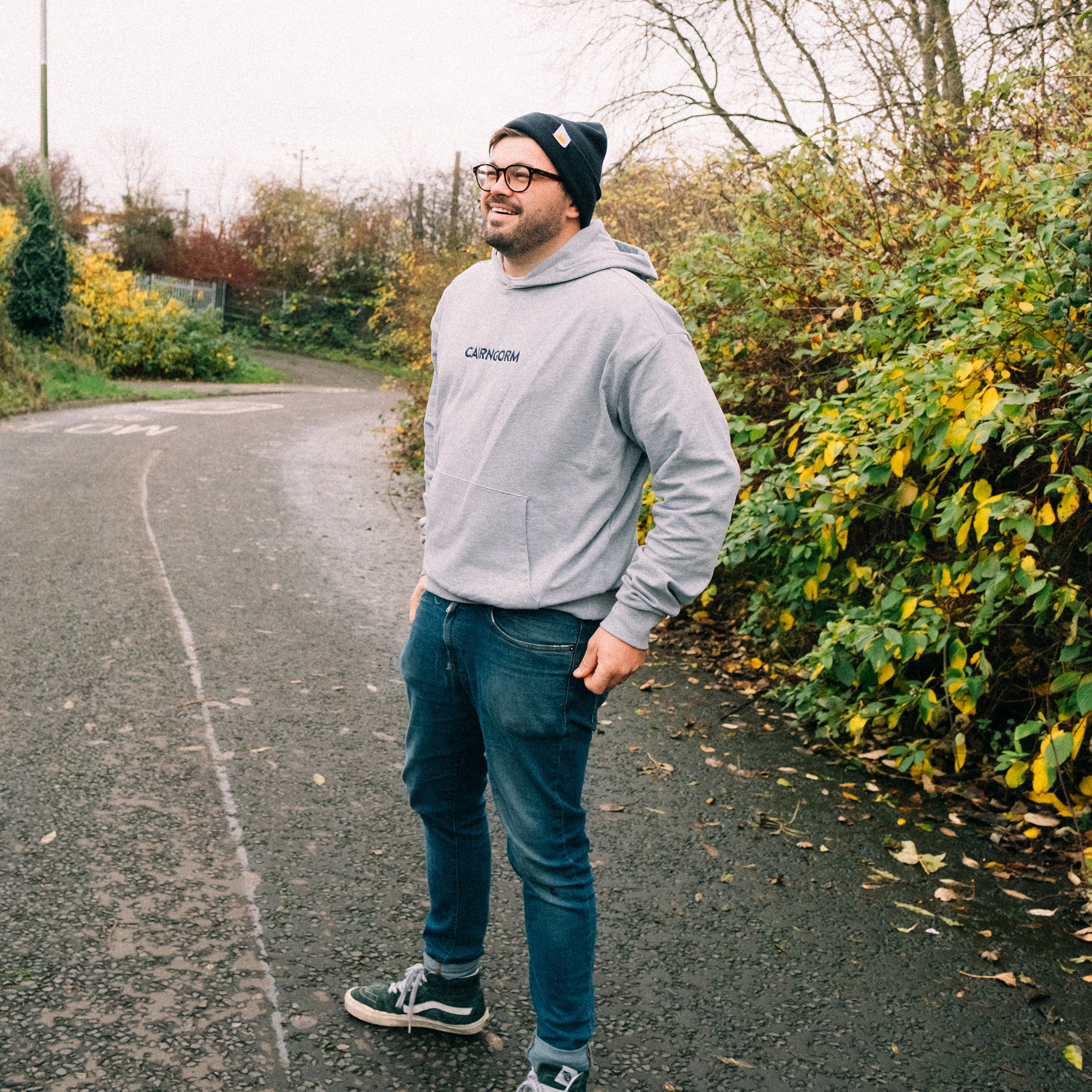 Cairngorm Embroidered Unisex Premium Heavyweight Hoodie (Grey)