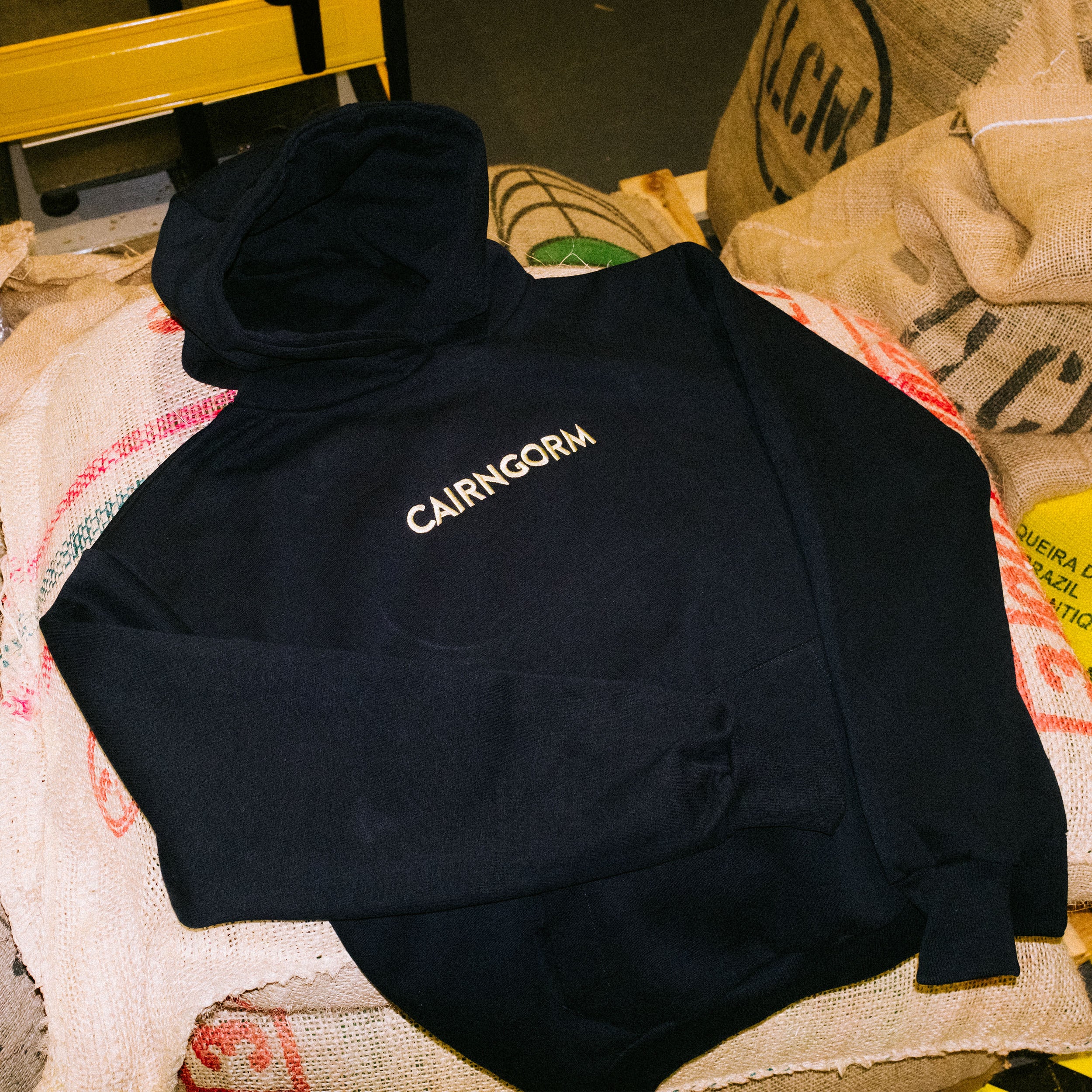 Cairngorm Embroidered Heavyweight Hoodie - Navy