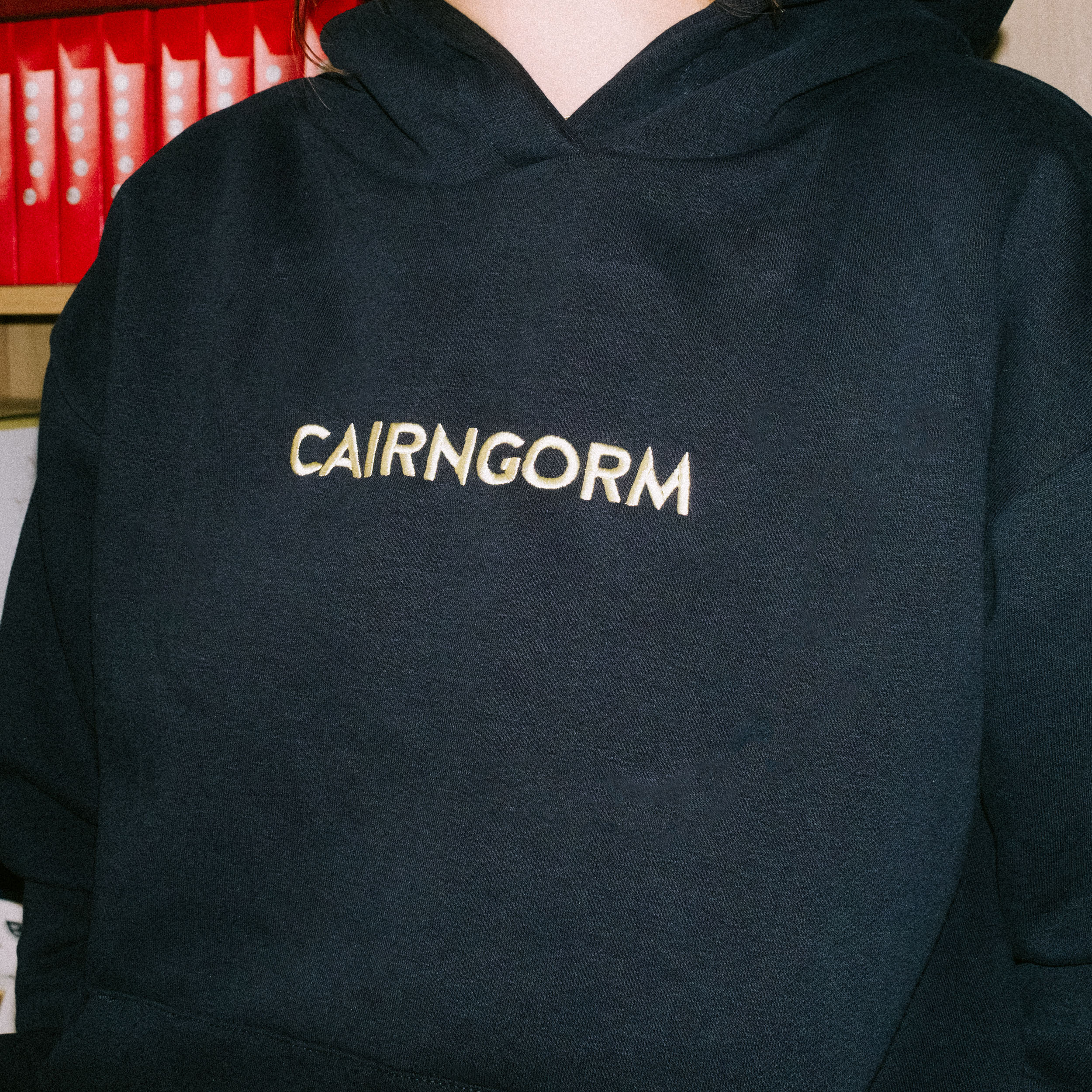 Cairngorm Embroidered Heavyweight Hoodie - Navy