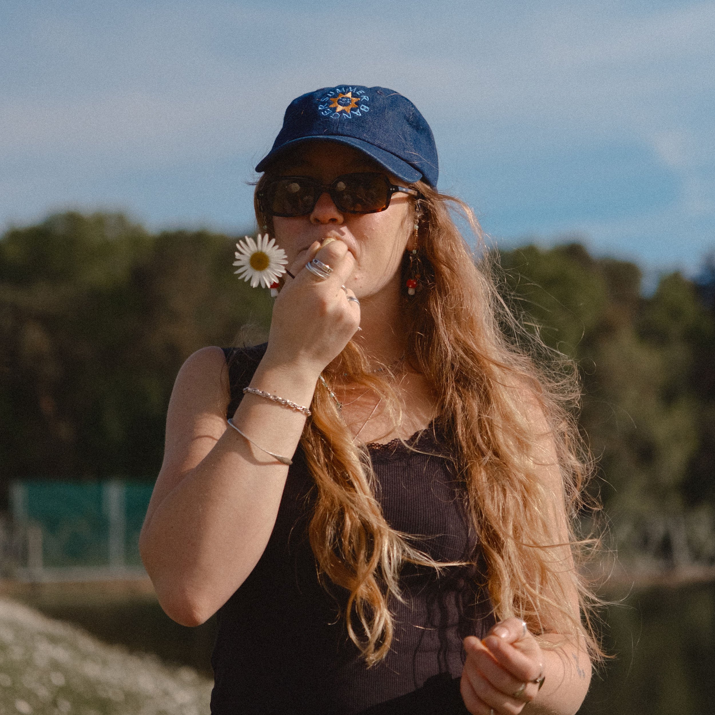Denim Sun Cap