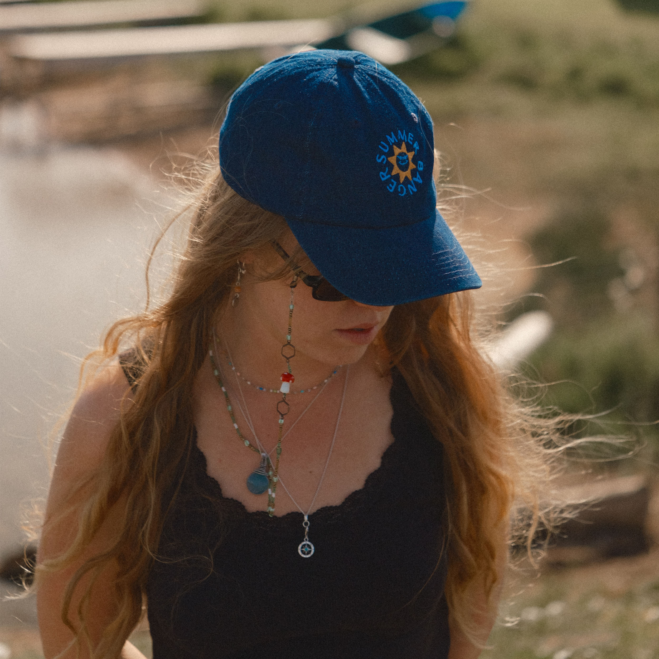 Denim Sun Cap