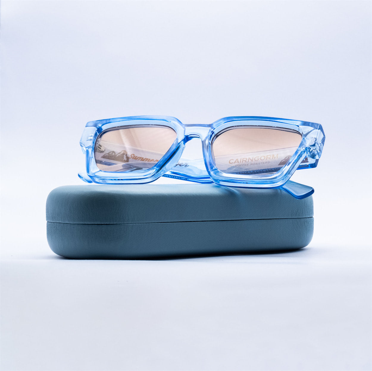 Summer Banger Sunglasses (Crystal Blue)
