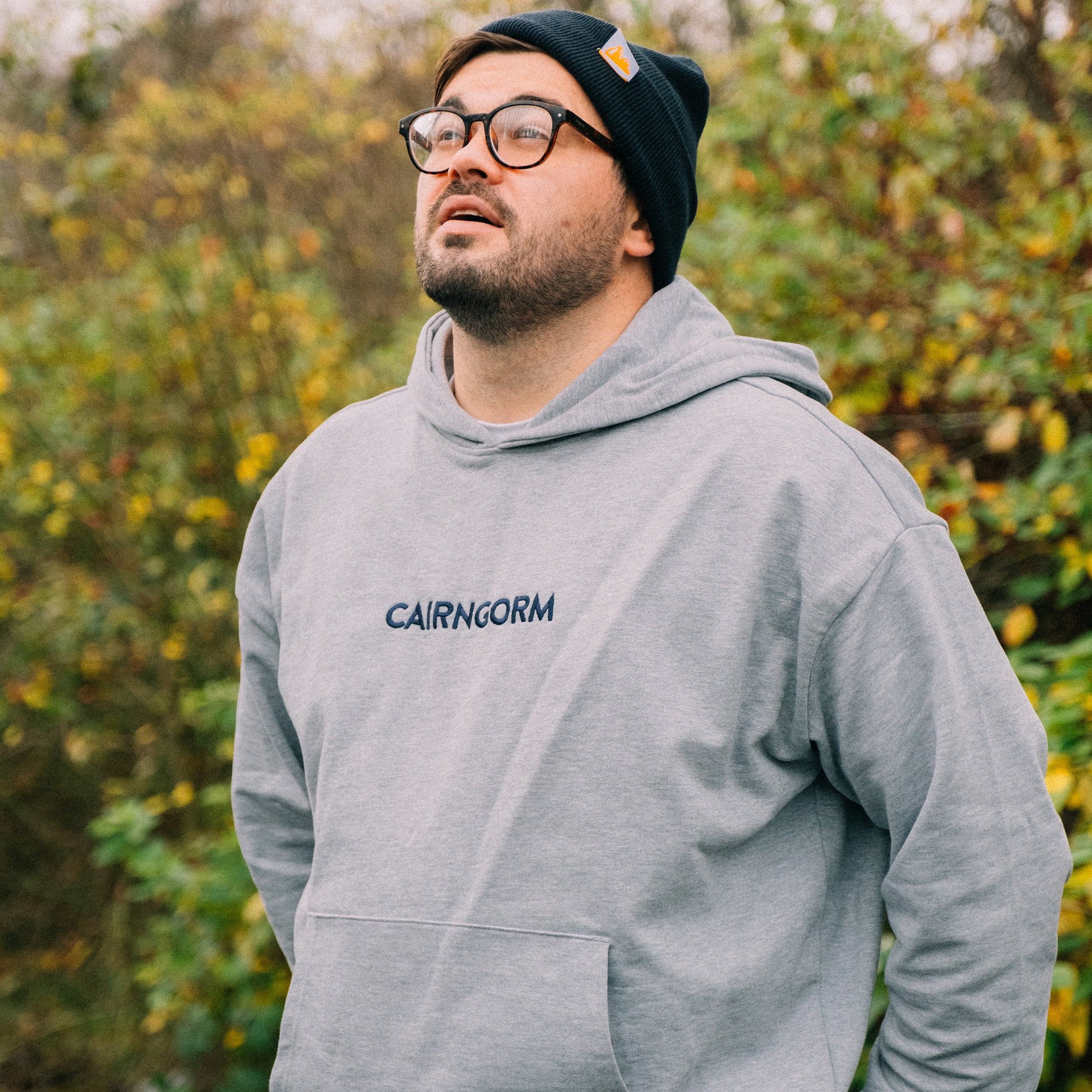 Cairngorm Embroidered Unisex Premium Heavyweight Hoodie (Grey)