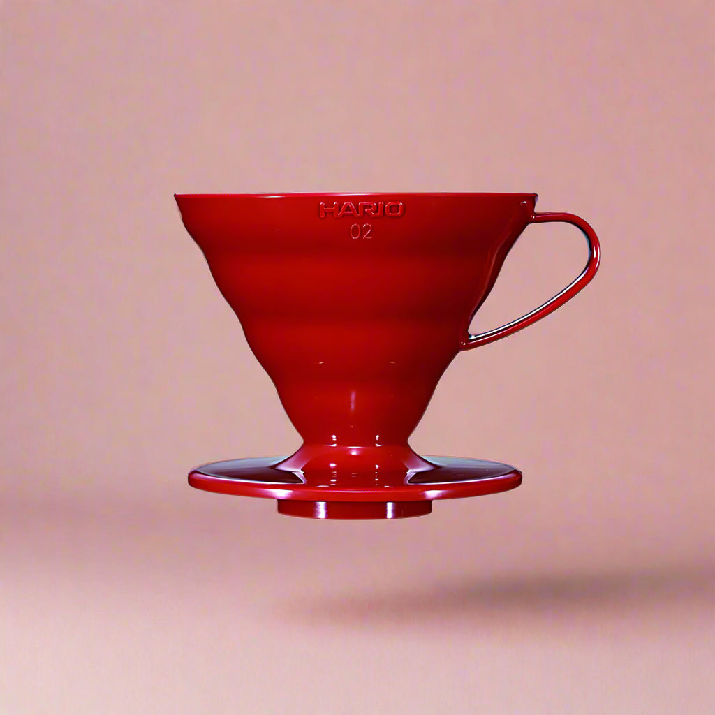 Hario V60 Plastic Coffee Dripper Red - Size 2