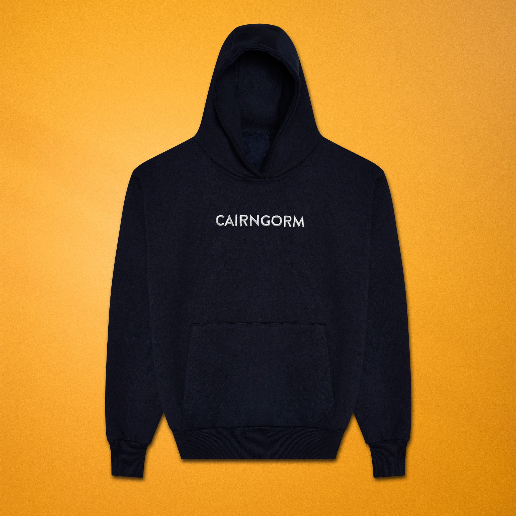 Cairngorm Embroidered Heavyweight Hoodie - Navy