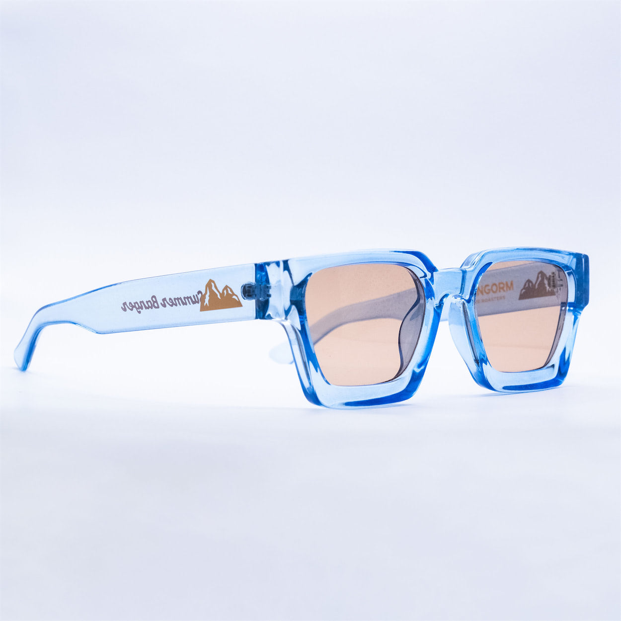 Summer Banger Sunglasses (Crystal Blue)