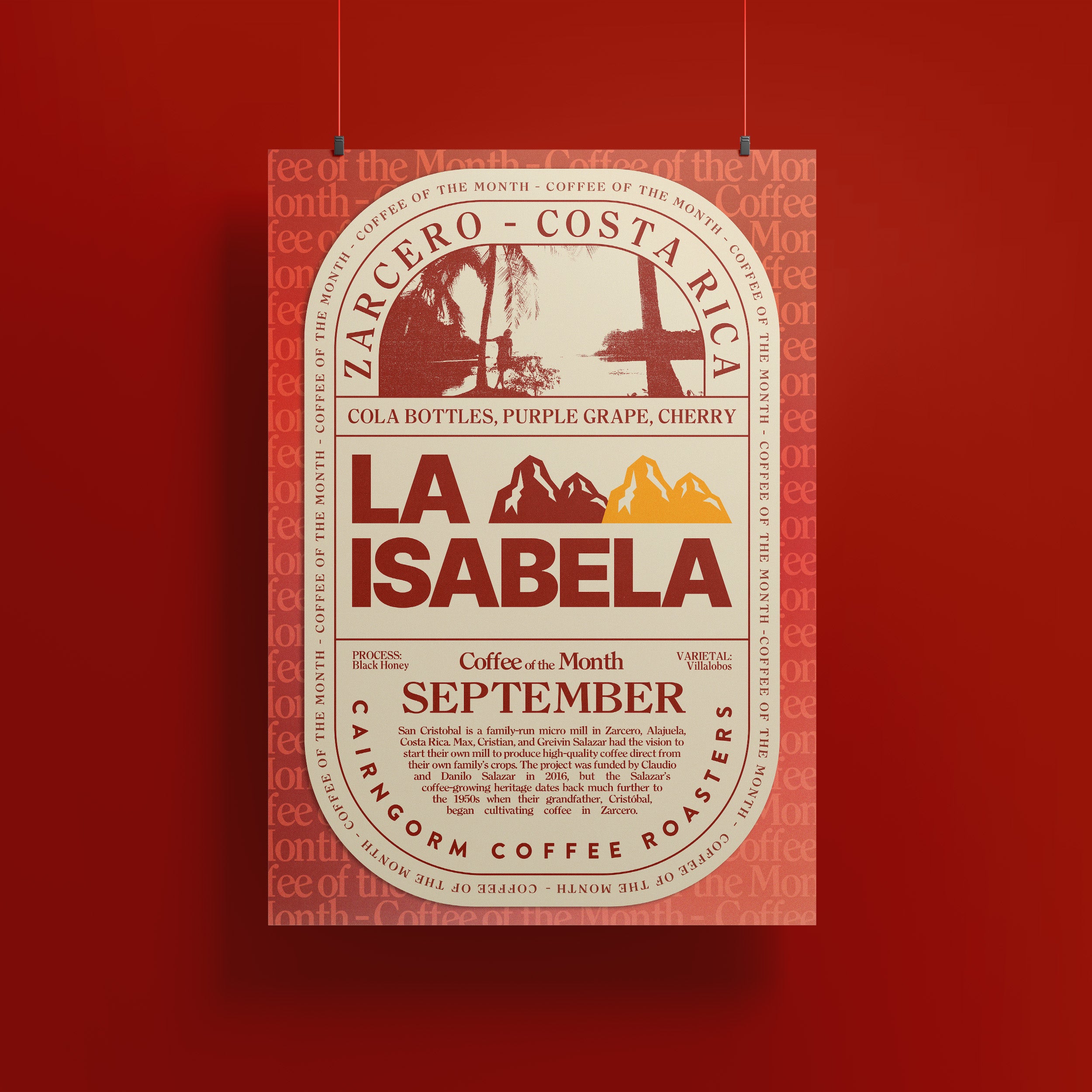 Coffee of the Month Poster - La Isabela (September)